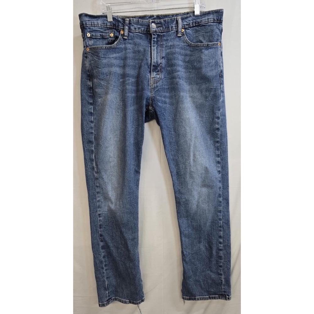 Levis 511 Jeans Mens 38x32 Blue Denim Light Wash Slim Fit Stretch Ankle Cut